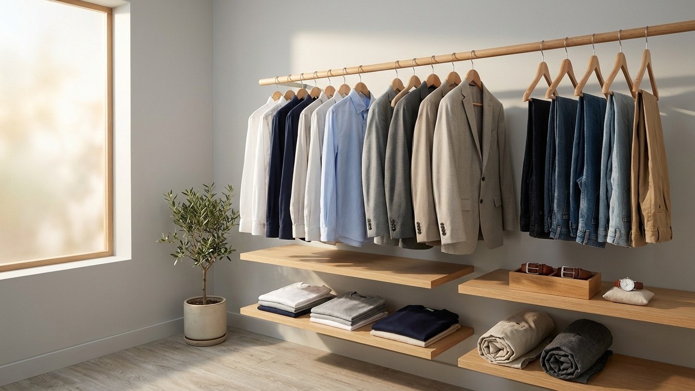 Capsule wardrobe homme 30 pièces : exemple réaliste et polyvalent