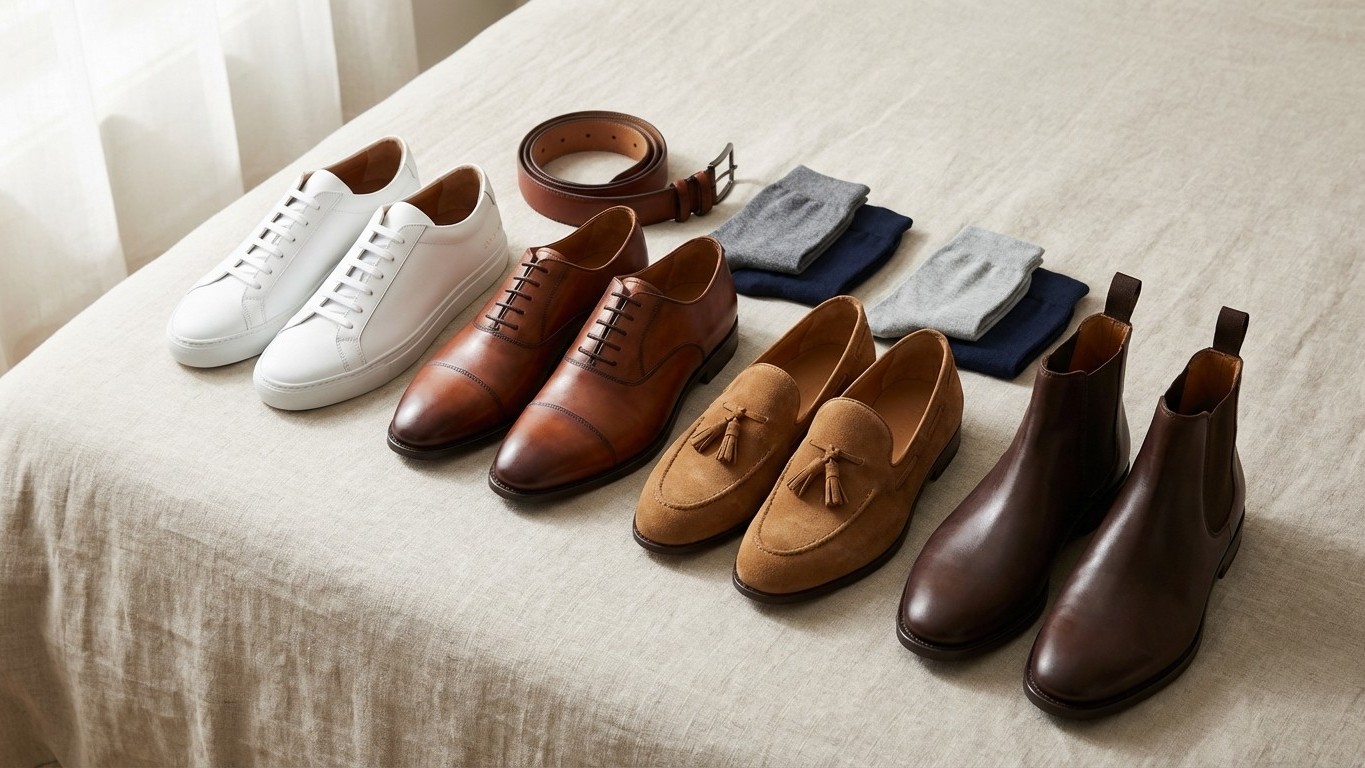 Chaussures indispensables : 3 à 5 paires pour une capsule wardrobe homme