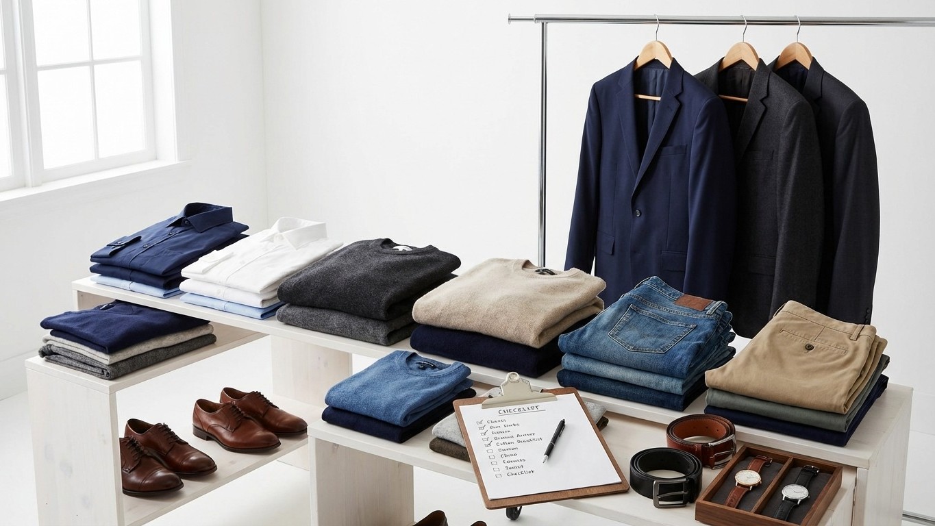 Checklist capsule wardrobe homme : la liste à cocher pour ne rien oublier