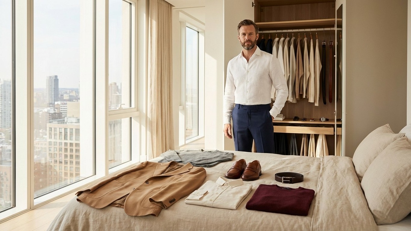Capsule wardrobe homme chic : essentiels élégants et faciles à associer