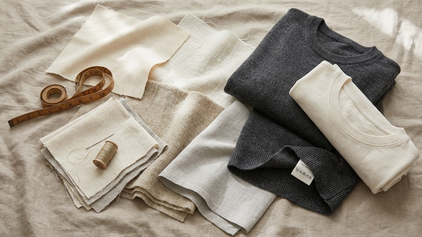 Matières durables : coton, laine, lin… quoi choisir pour une capsule wardrobe homme