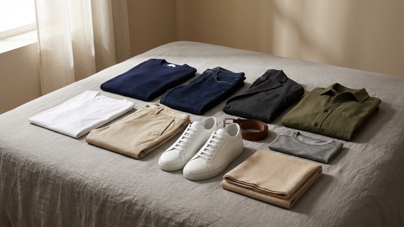 Capsule wardrobe homme mi-saison : la formule minimaliste pour temps instable