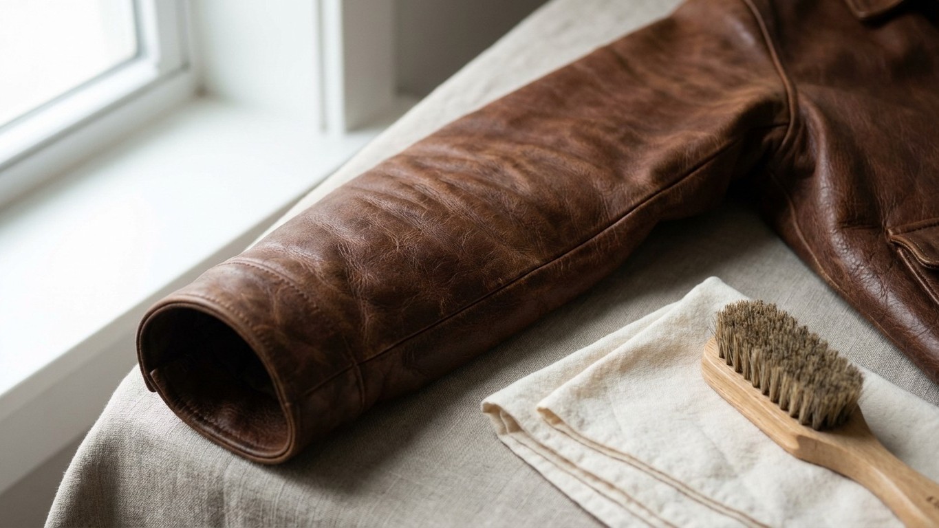 Je graissais ma veste en cuir tous les mois : c'était la pire erreur à faire