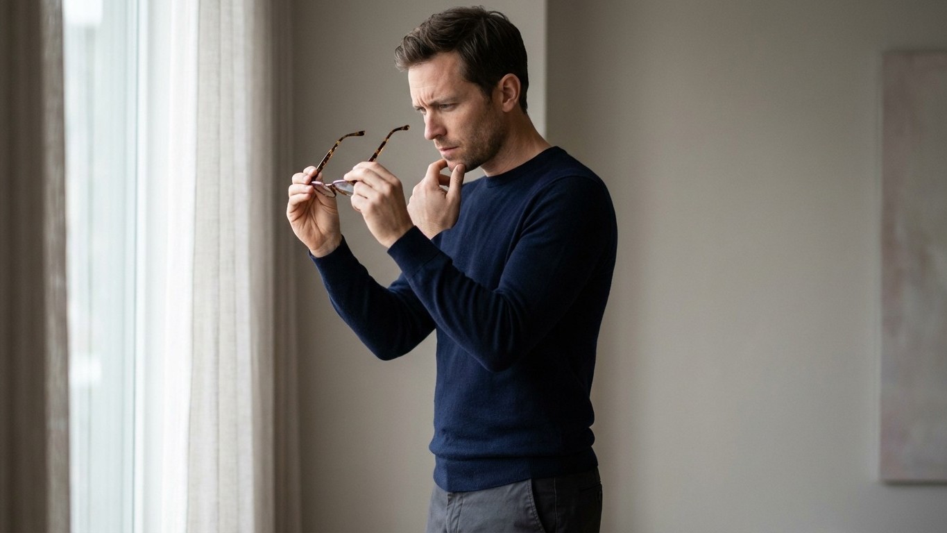 L'erreur que font tous les hommes en choisissant leurs lunettes (et comment l'éviter)