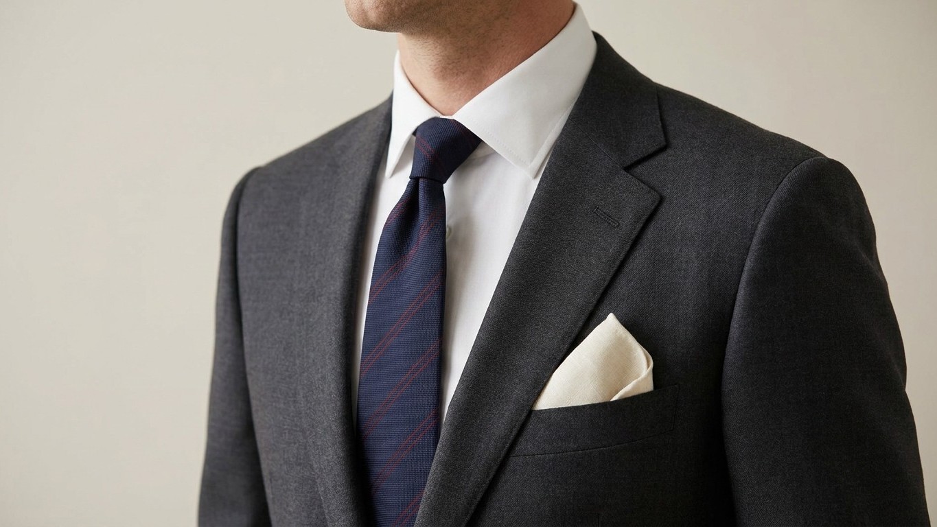 Je choisissais ma pochette assortie à ma cravate : un tailleur m'a montré l'erreur que presque tous les hommes commettent