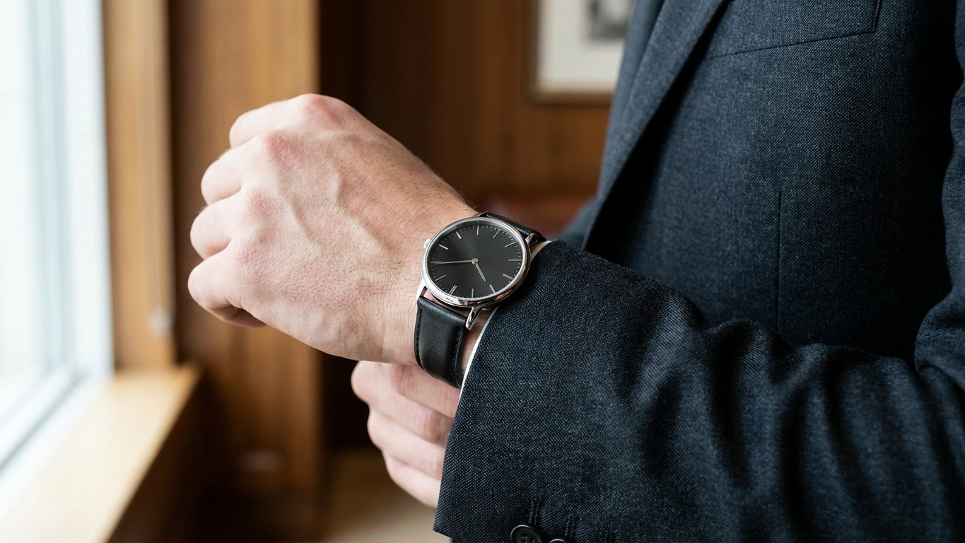 Les horlogers repèrent tous la même erreur au poignet des hommes en costume sombre