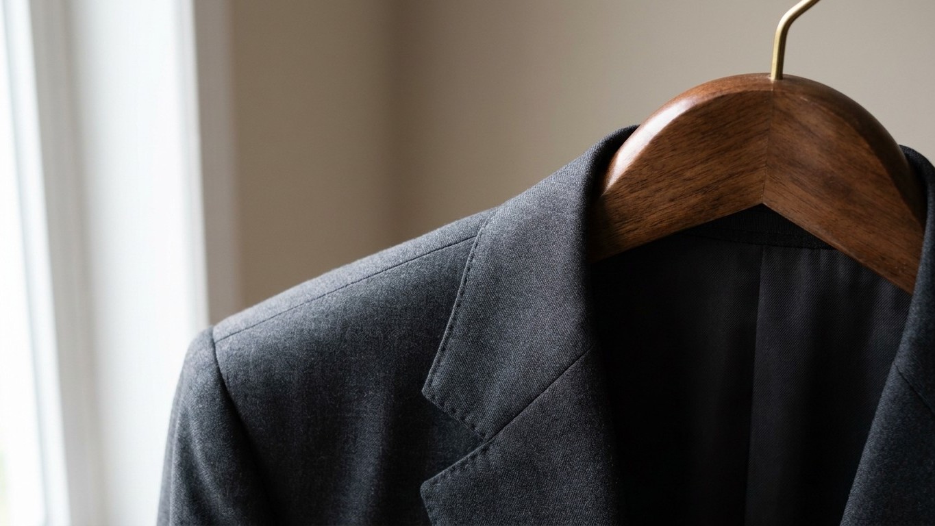 Je suspendais mes vestes de costume à ce cintre comme tout le monde : un tailleur m'a montré l'épaule de près