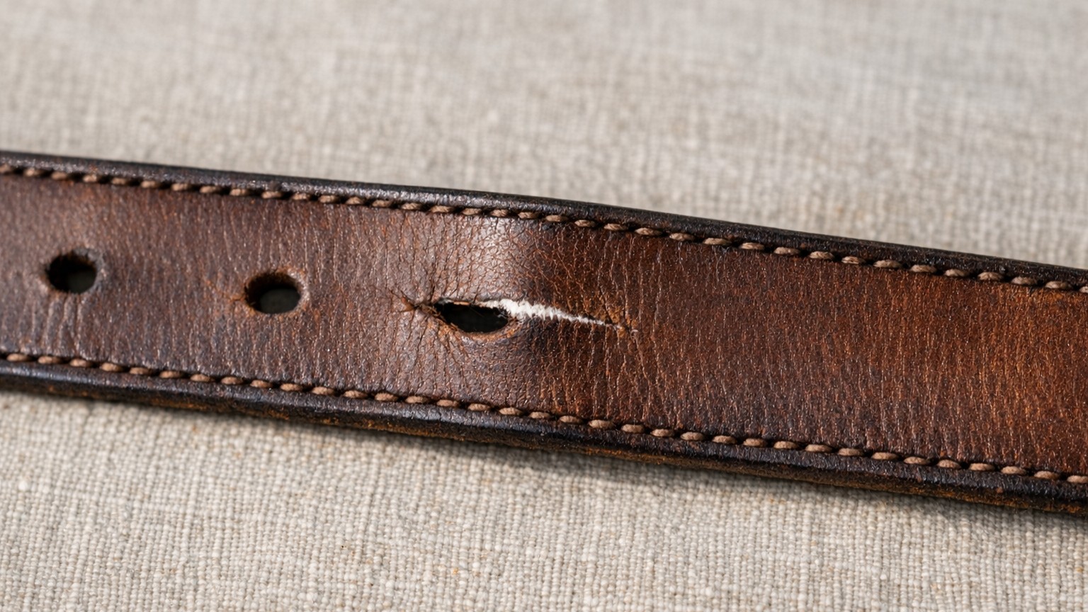 Je bouclais ma ceinture en cuir au même cran tout l'été : le jour où le pli s'est figé dans la sueur, un maroquinier m'a m...