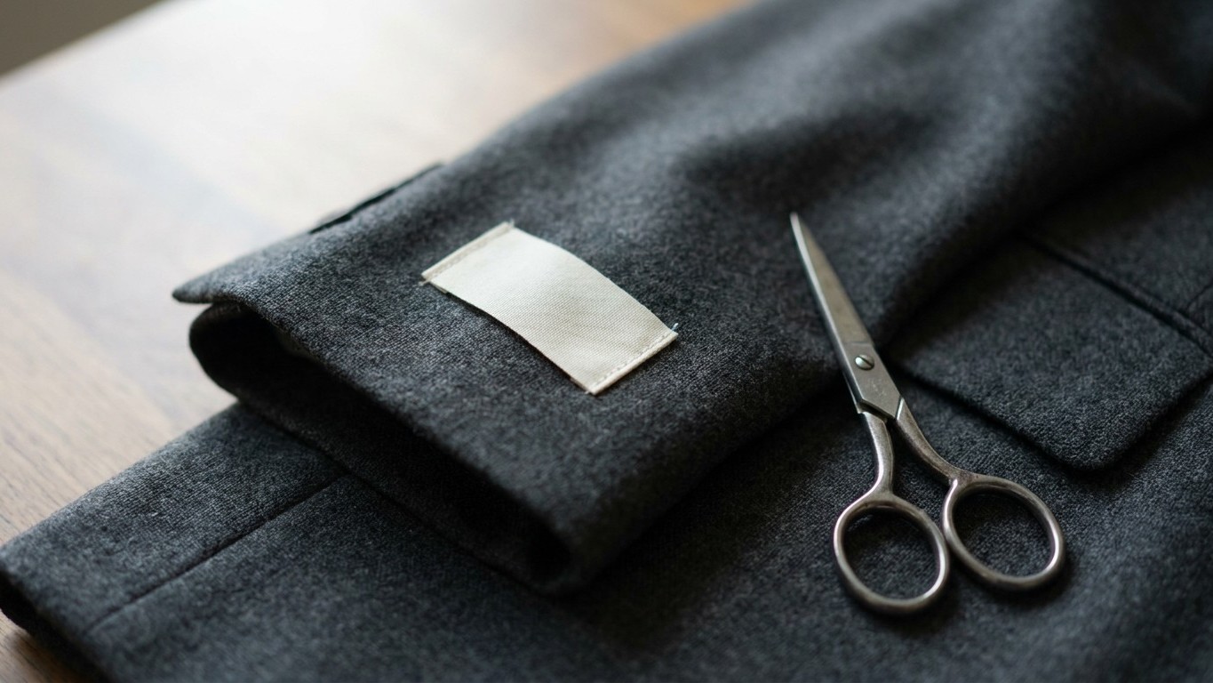 J'ai gardé l'étiquette de marque cousue sur la manche de ma veste neuve : le jour où un tailleur m'a expliqué ce que ça si...