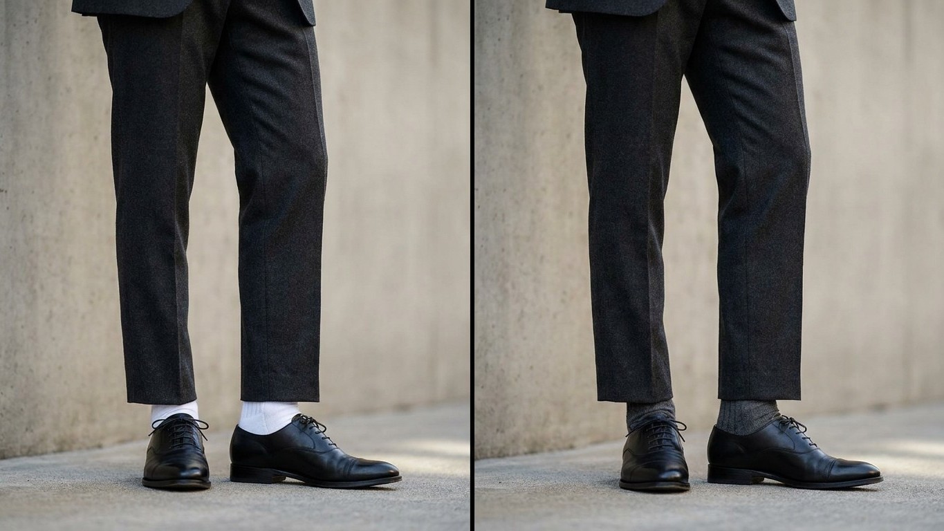 J'ai toujours porté des chaussettes blanches sous mon costume sombre : le jour où je les ai assorties au pantalon, j'ai co...