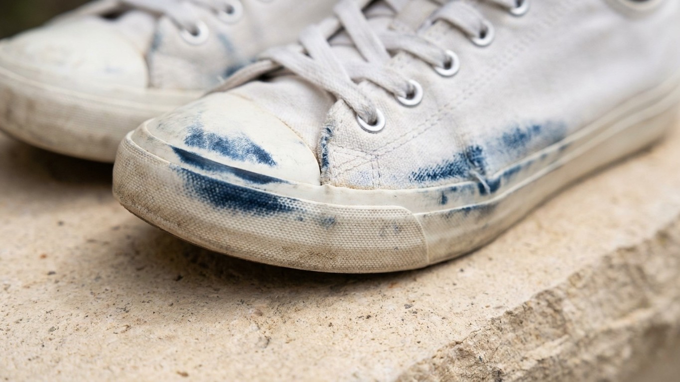 Je portais mon jean brut en pleine canicule sans y penser : quand j'ai vu l'état de mes baskets blanches en rentrant, il é...