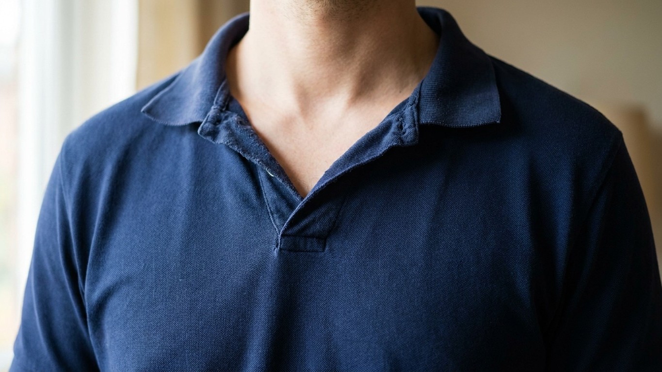 Mon opticien n'accroche jamais ses lunettes au col de son polo : ce qu'il fait à la place garde la maille tendue pendant d...