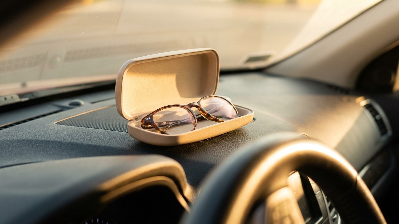 Mon opticien remet toujours mes lunettes dans l'étui avant de quitter la voiture et ce n'est pas pour éviter les rayures