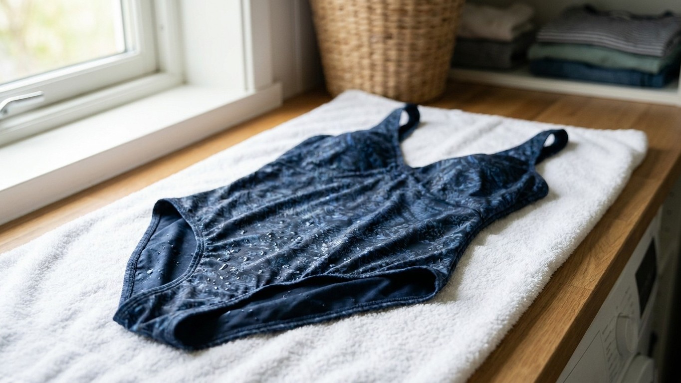 On s'obstine tous à laisser sécher le maillot tel quel après la baignade : cette habitude anodine détend pourtant l'élasth...