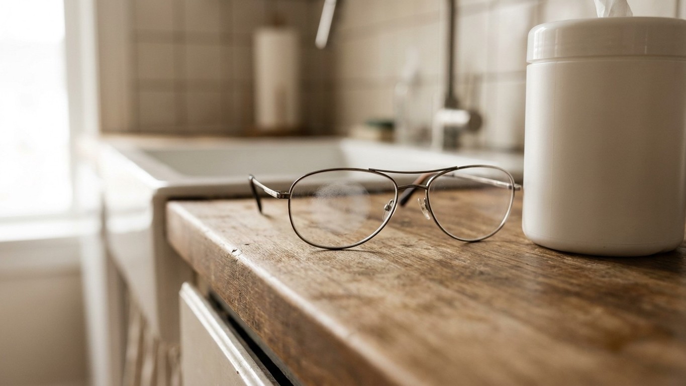 J'ai essuyé mes lunettes avec les lingettes désinfectantes de la cuisine tout l'hiver juste parce qu'elles étaient à porté...