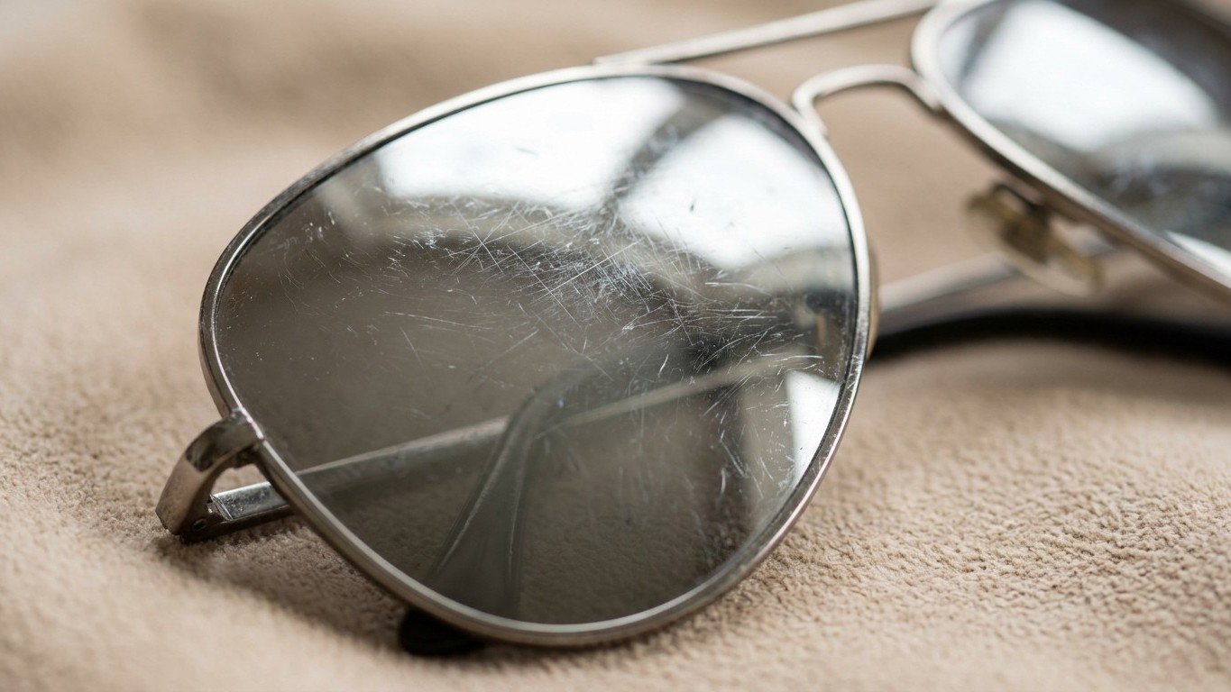 J'ai glissé mes lunettes à verres miroirs dans la poche de mon short de plage tout l'été juste parce que je n'avais pas d'...