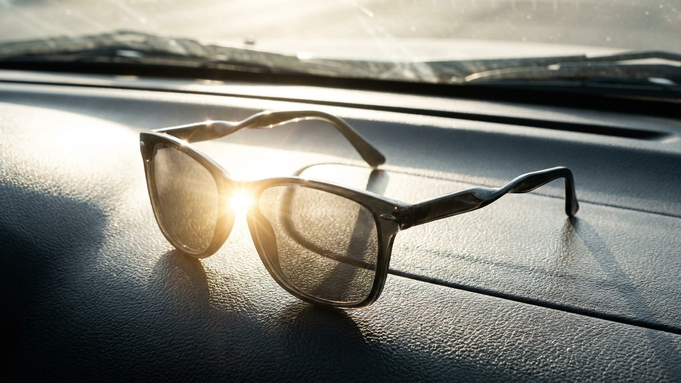 J'ai laissé mes lunettes de soleil sur le tableau de bord tout l'été juste pour les avoir sous la main : au retour des vac...