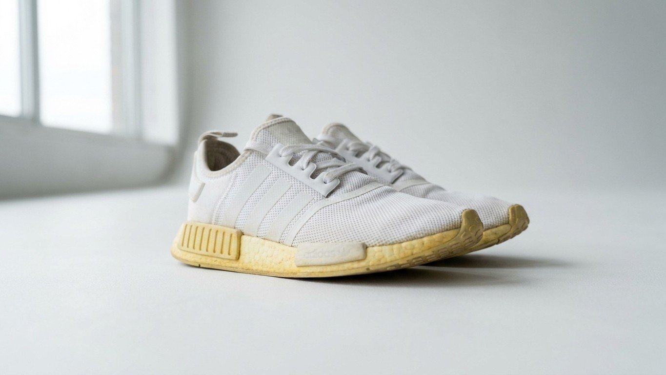 J'ai trempé mes baskets en mesh dans de la javel diluée juste pour leur redonner du blanc : au deuxième séchage, ce n'est ...