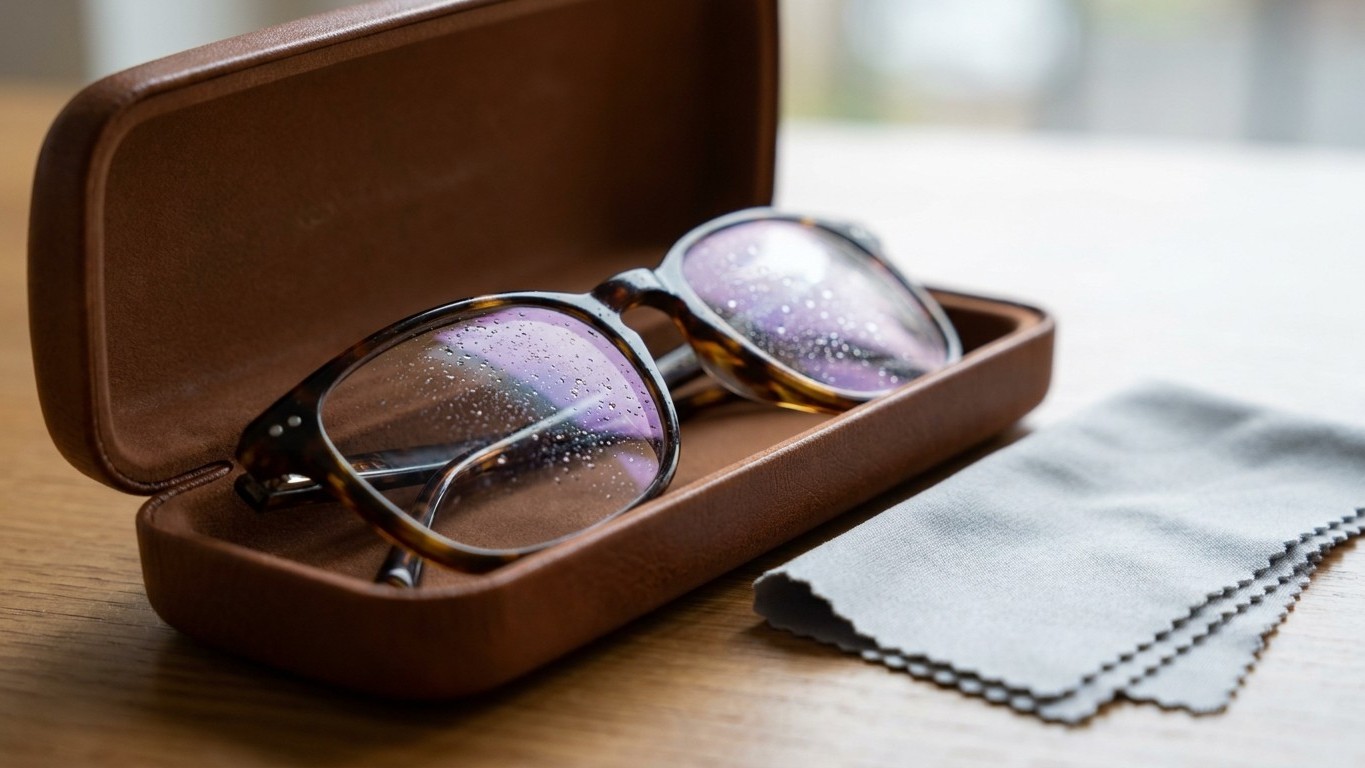 Je rangeais mes lunettes encore humides dans leur étui rigide après chaque nettoyage : au bout de quelques mois, j'ai comp...