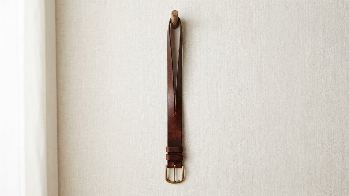 Mon maroquinier ne roule jamais une ceinture en cuir pleine fleur dans un tiroir : ce qu'il en fait à la place la garde dr...
