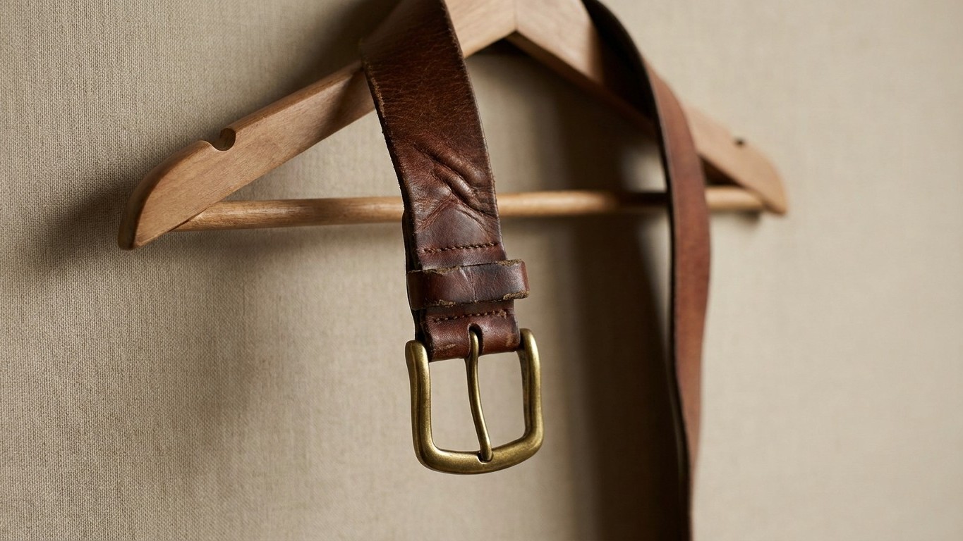 On s'obstine tous à laisser sa ceinture bouclée sur le pantalon dans l'armoire, alors que c'est ce pli gardé des mois qui ...