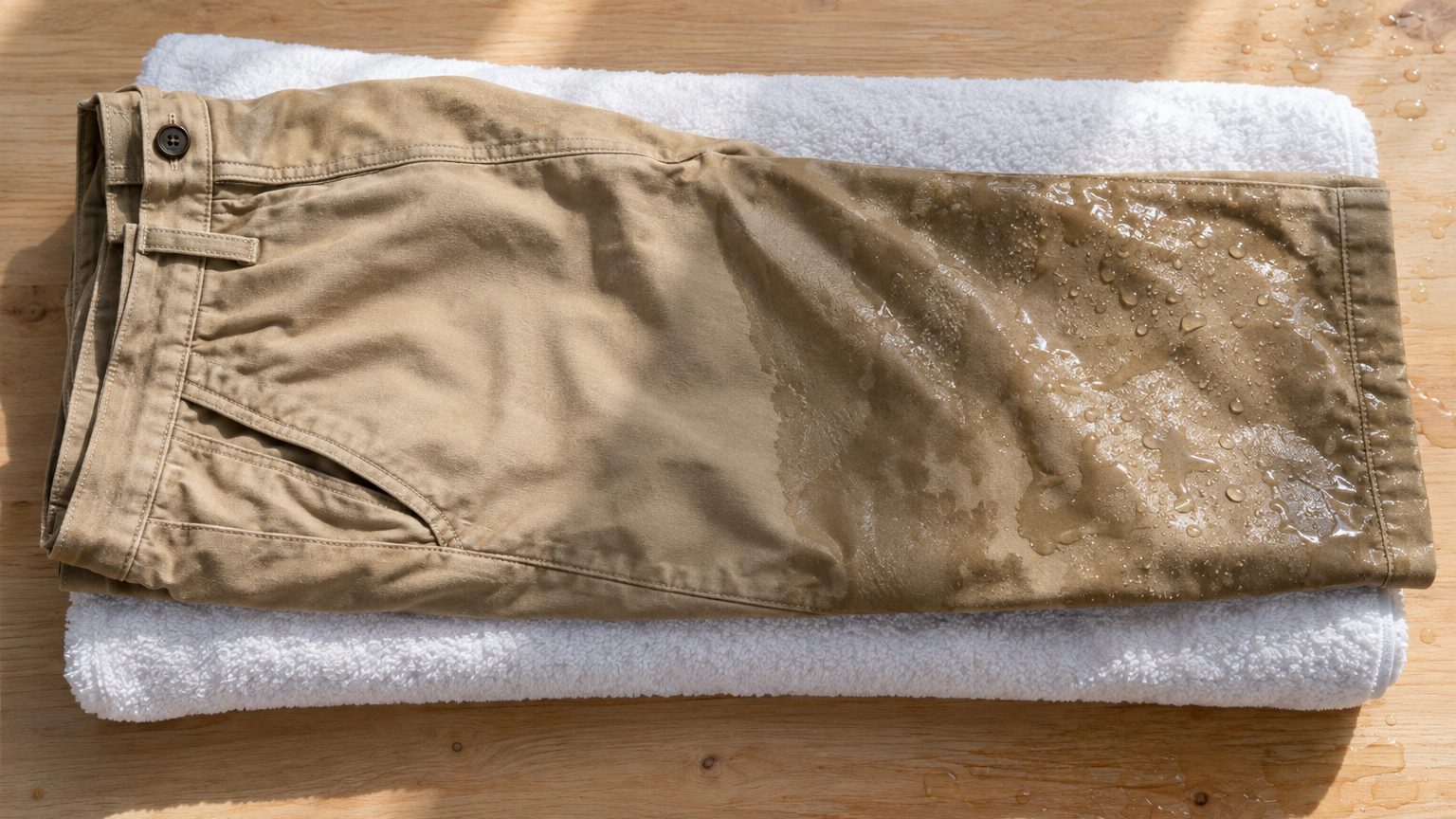 Je croyais que mon chino s'était détendu à force de le porter : le retoucheur m'a juste demandé comment je le faisais sécher