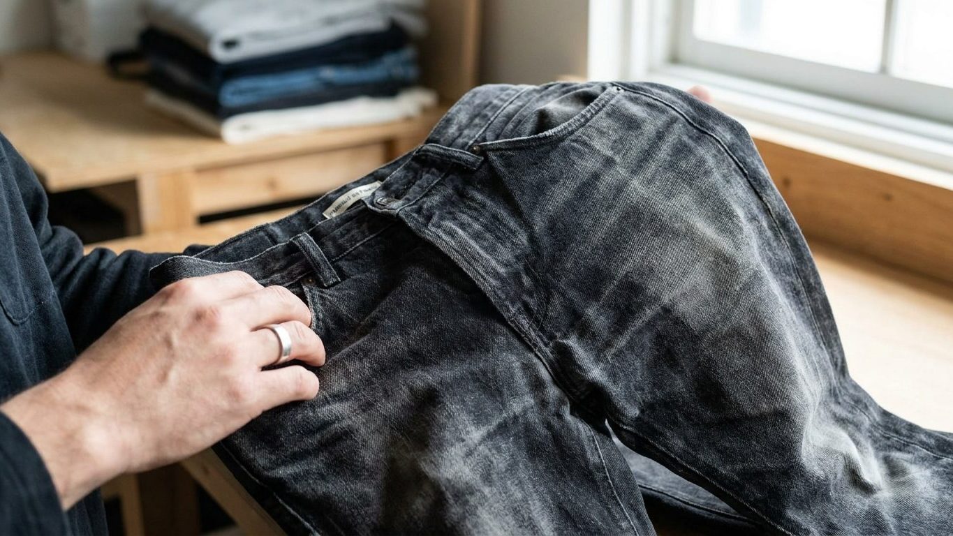Je lavais mes jeans noirs avec ma lessive habituelle pour les garder nets : au troisième passage, j'ai compris ce qu'elle ...