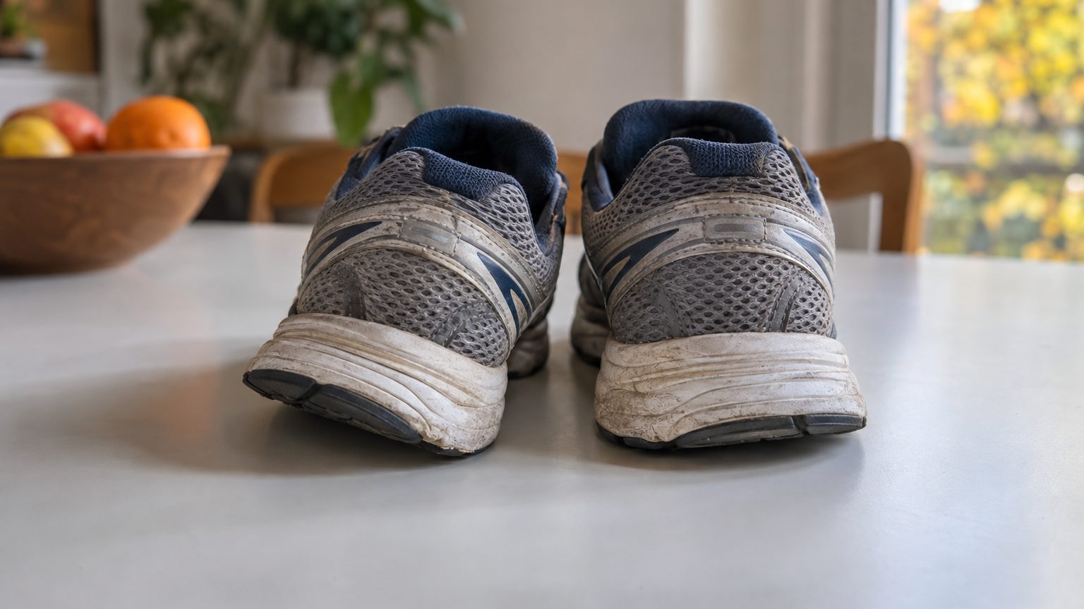 Je portais mes anciennes baskets de running tous les jours en ville parce qu'elles avaient encore l'air neuves : le soir o...