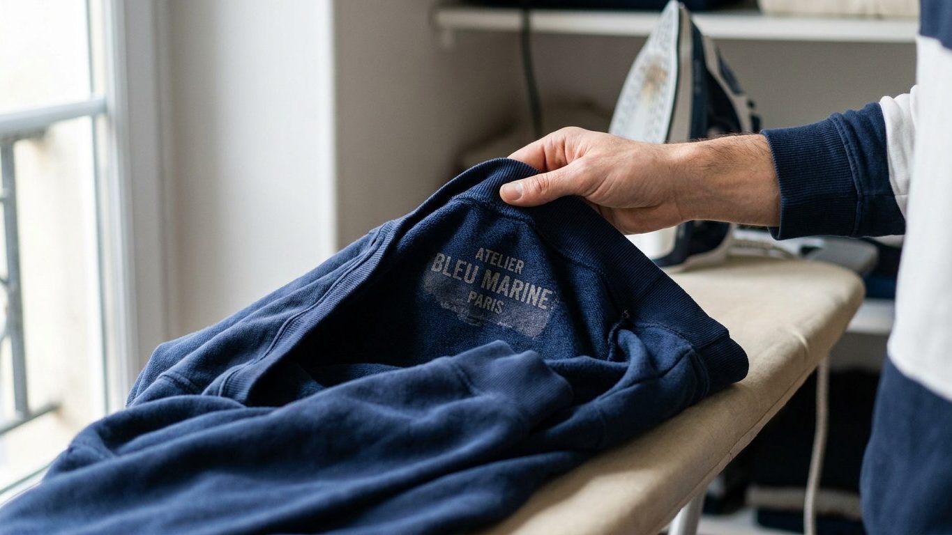 Ma mère retourne toujours ses sweats à motif avant de les repasser et ce n'est pas pour protéger le tissu