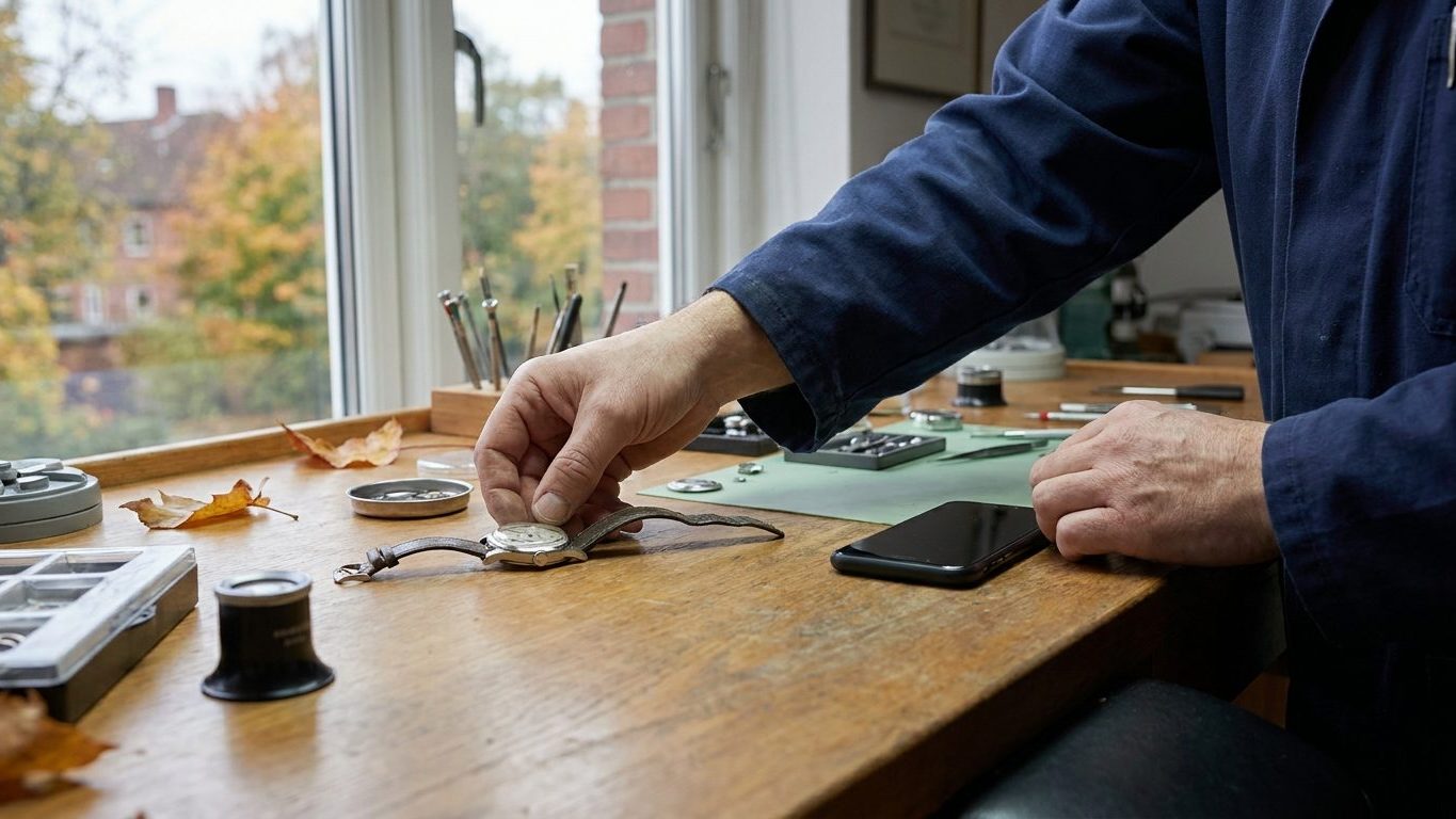 Mon horloger ne pose jamais sa montre à côté de son téléphone et ce n'est pas pour éviter les rayures