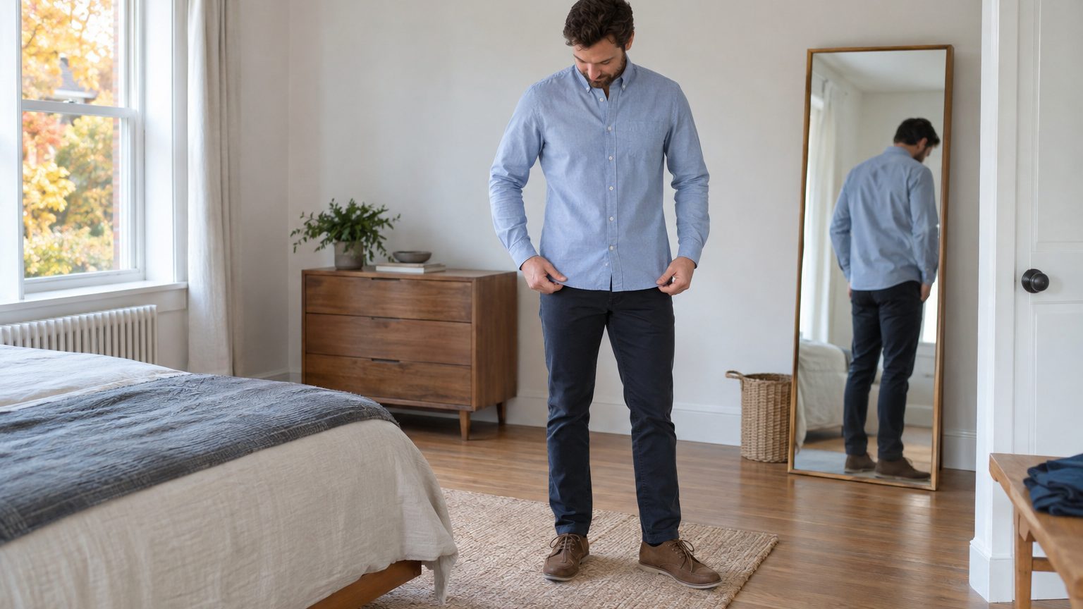 Chemise rentrée ou pas pour un homme : comment savoir selon la coupe, la longueur et l'occasion